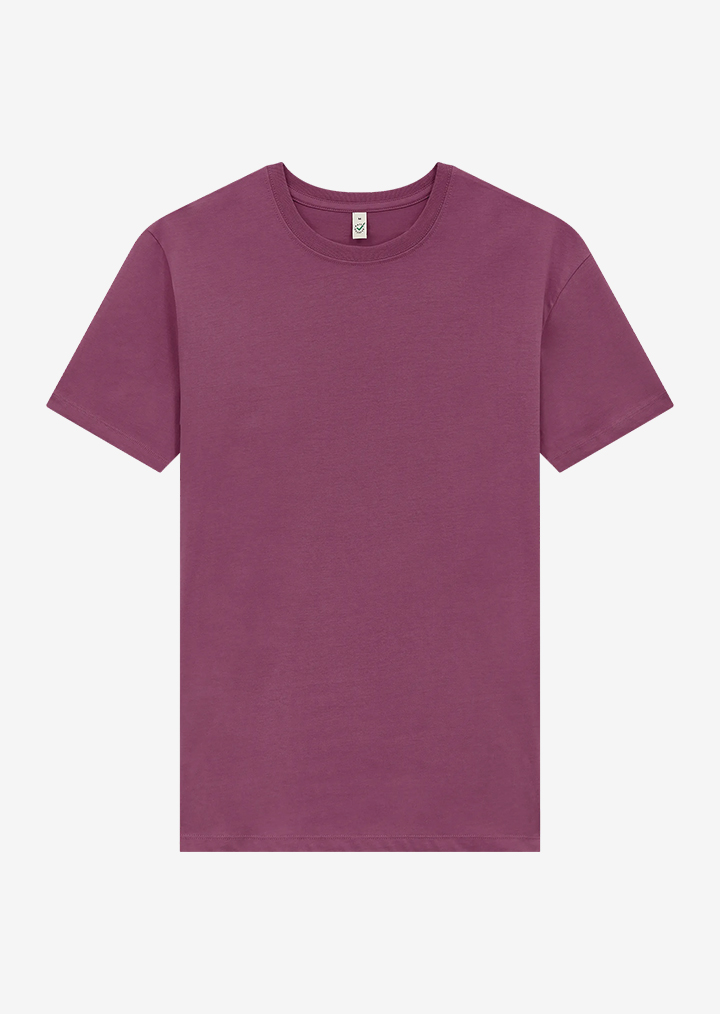 Earth Positive premium organic cotton t shirt for high quality screen printing