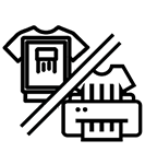 Print friendly icon representing the exceptional screen printing results achieved on AS Colour garments.